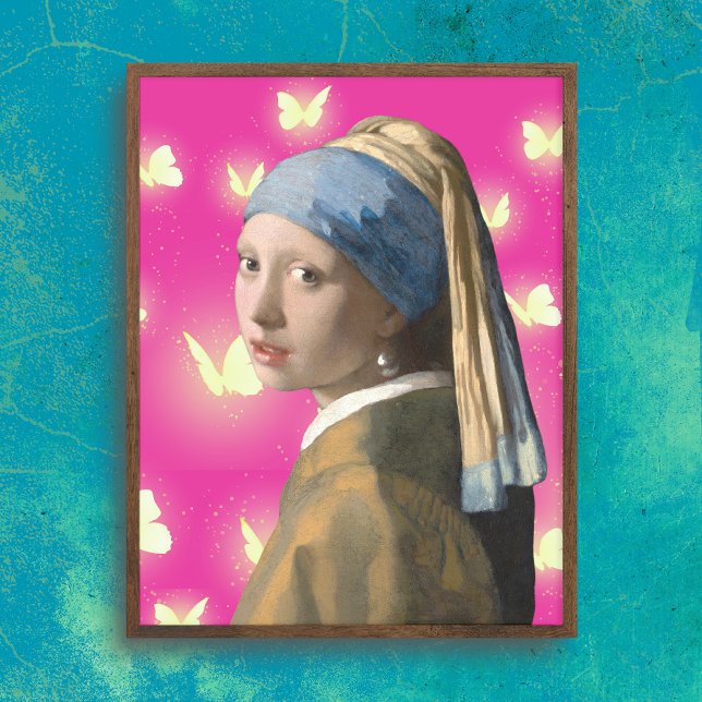 Girl with a Pearl Earring Altered Art Poster (Creator Uploaded)