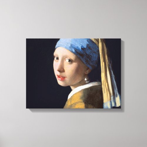 Girl With A Pearl Earring By Johannes Vermeer Canvas Print