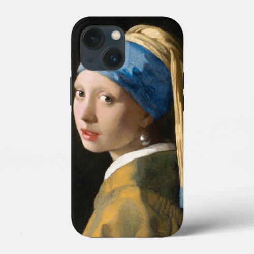 Girl with a Pearl Earring by Johannes Vermeer iPhone 13 Mini Case