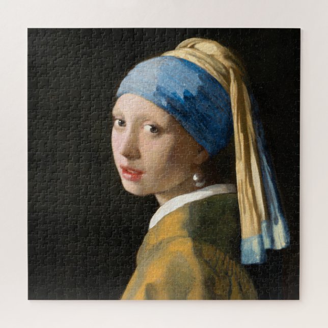 Girl with a Pearl Earring by Johannes Vermeer Jigsaw Puzzle (Horizontal)