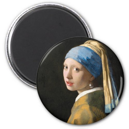 Girl with a Pearl Earring by Johannes Vermeer Magnet