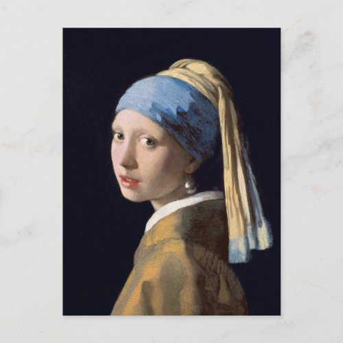 Girl With a Pearl Earring by Johannes Vermeer Post Postcard