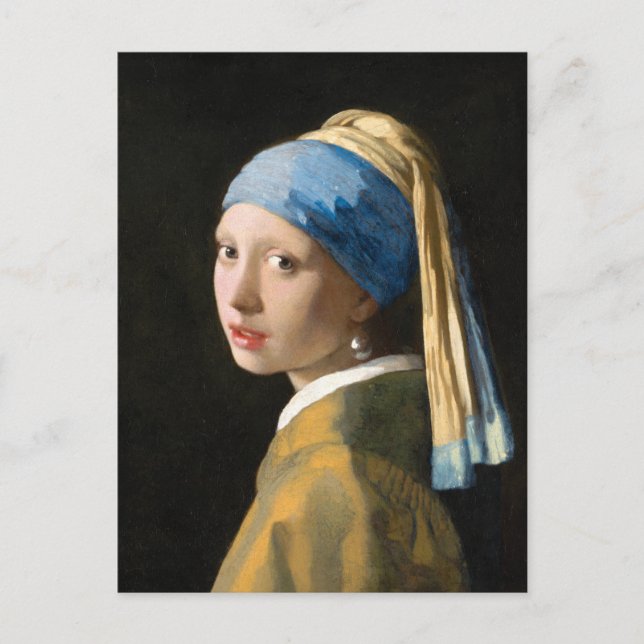 Girl with a Pearl Earring by Johannes Vermeer Postcard (Front)