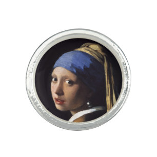 Girl With A Pearl Earring by Johannes Vermeer Ring
