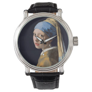 Girl With A Pearl Earring By Johannes Vermeer Watch