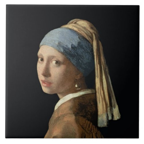 Girl with a Pearl Earring c1665_6 oil on canvas Tile