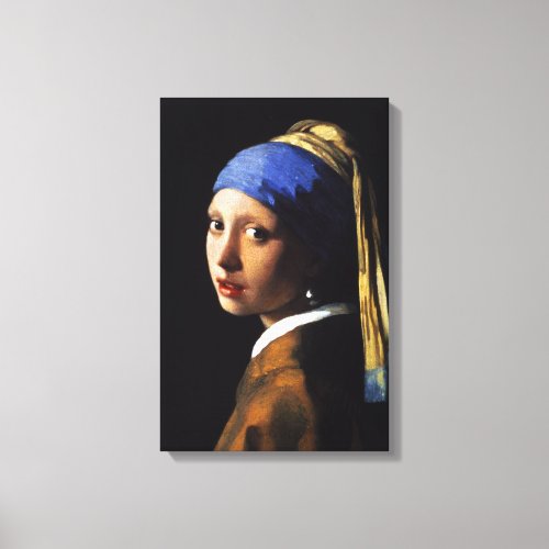 Girl with a Pearl Earring Canvas Wrap