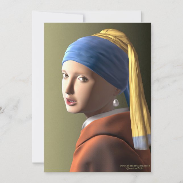 Girl with a pearl earring  card (Front)