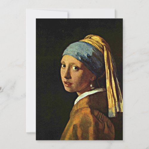 Girl with a Pearl Earring Card