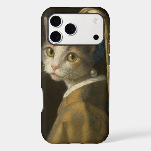 Girl with a Pearl Earring Cat                      Case-Mate iPhone Case (Back)