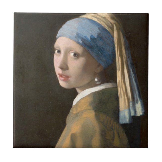 Girl with a Pearl Earring Ceramic Tile (Front)