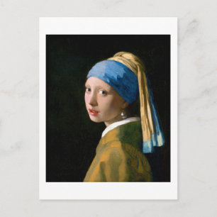 Girl with a Pearl Earring, Johannes Vermeer, 1665 Postcard