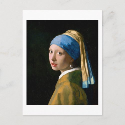 Girl with a Pearl Earring Johannes Vermeer 1665 Postcard