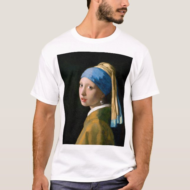 Girl with a Pearl Earring, Johannes Vermeer, 1665 T-Shirt (Front)