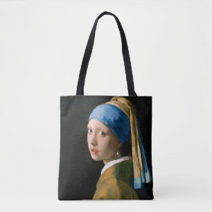 Girl with a Pearl Earring, Johannes Vermeer, 1665 Tote Bag