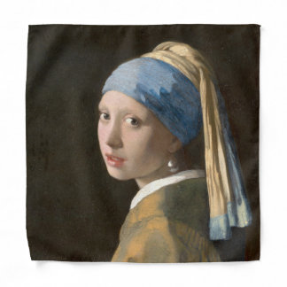 Girl with a Pearl Earring-Johannes Vermeer Art  Bandana