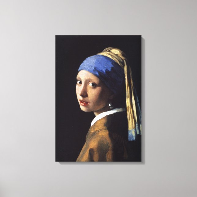 Girl with a Pearl Earring - Johannes Vermeer Canvas Print (Front)