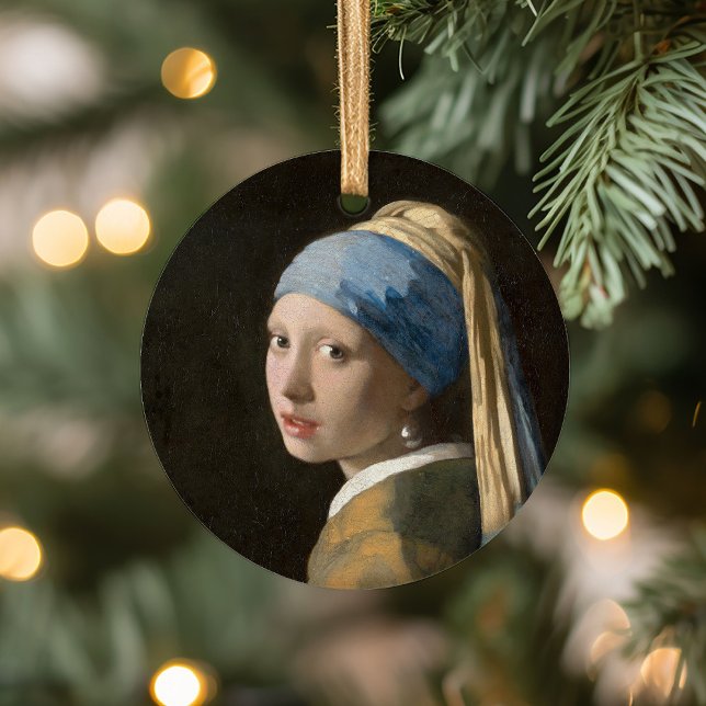 Girl with a Pearl Earring | Johannes Vermeer Ceramic Ornament (Creator Uploaded)