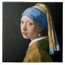 Girl with a Pearl Earring, Johannes Vermeer Ceramic Tile