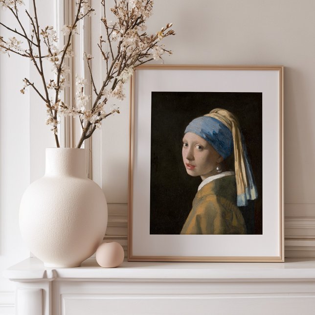 Girl with a Pearl Earring | Johannes Vermeer Framed Art (Creator Uploaded)