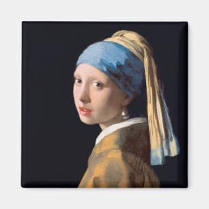 Girl with a Pearl Earring-Johannes Vermeer Magnet