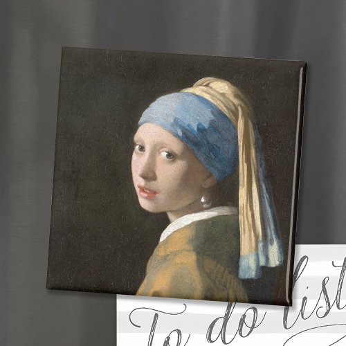 Girl with a Pearl Earring  Johannes Vermeer Magnet