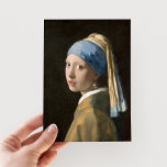 Girl with a Pearl Earring | Johannes Vermeer Postcard<br><div class="desc">Girl with a Pearl Earring (c. 1665) | Original artwork by Dutch Baroque Period painter Johannes Vermeer (1632-1675). Vermeer is known for painting scenes of middle class life. Most of his works are set in the same few interior rooms of his own house. He was not a particularly famous or...</div>