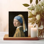 Girl with a Pearl Earring | Johannes Vermeer Postcard<br><div class="desc">Girl with a Pearl Earring (c. 1665) | Original artwork by Dutch Baroque Period painter Johannes Vermeer (1632-1675). Vermeer is known for painting scenes of middle class life. Most of his works are set in the same few interior rooms of his own house. He was not a particularly famous or...</div>