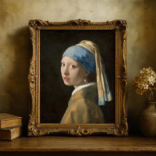 Girl with a Pearl Earring Johannes Vermeer Poster
