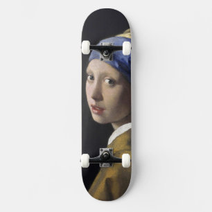Girl with a Pearl Earring Johannes Vermeer Skateboard Deck