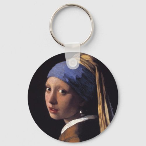 Girl with a Pearl Earring Keychain