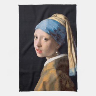 Girl With a Pearl Earring Kitchen Towel