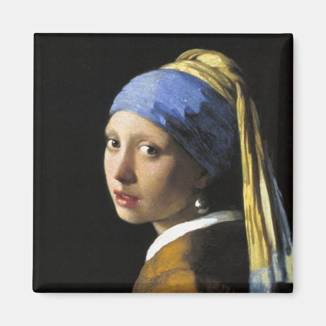 Girl With a Pearl Earring Magnet (Front)