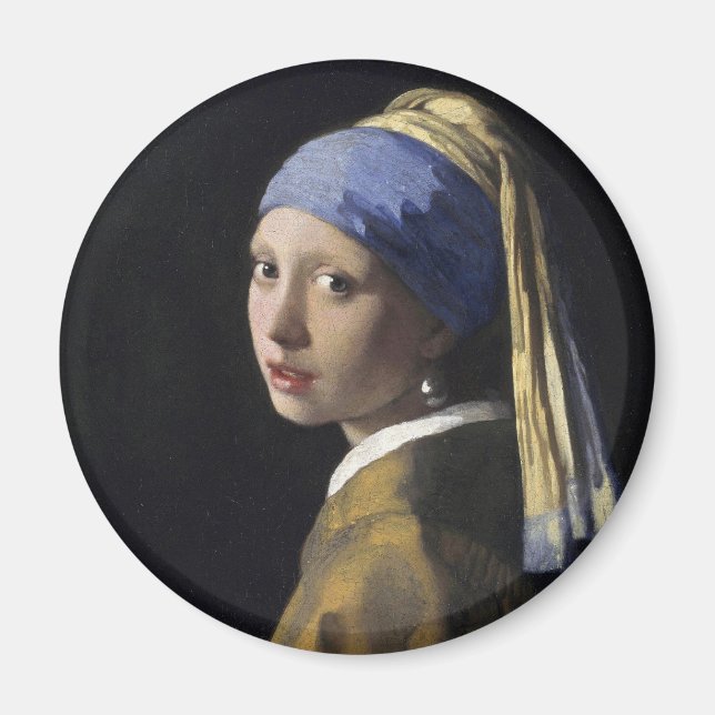 Girl with a Pearl Earring Magnet (Front)