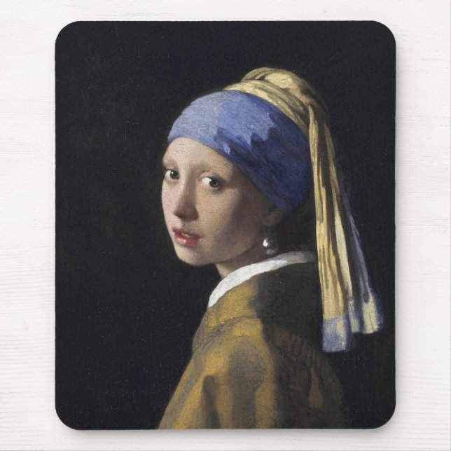 Girl with a Pearl Earring Mouse Pad (Front)