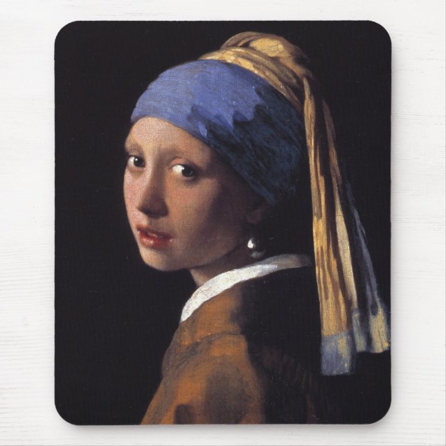 Girl with a Pearl Earring Mouse Pad (Front)