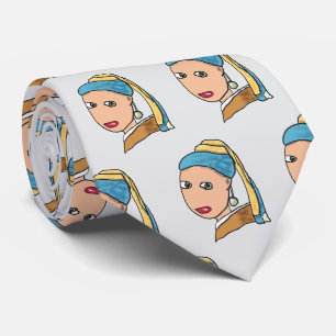 Girl With A Pearl Earring Neck Tie