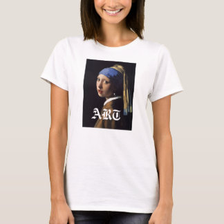 Girl with a Pearl Earring Painting T-Shirt