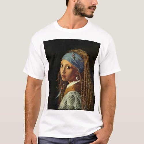 Girl with a pearl earring parody T_Shirt