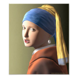 Girl with a pearl earring  photo print
