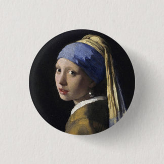 Girl with a Pearl Earring Pinback Button