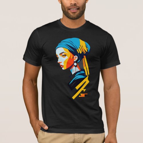Girl With A Pearl Earring  Pop Art 2 T_Shirt