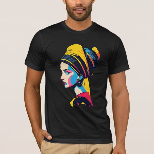 Girl With A Pearl Earring  Pop Art 3 T_Shirt