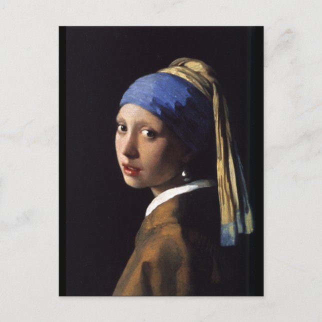 Girl with a Pearl Earring Postcard (Front)