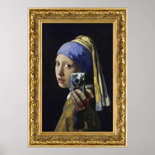 Girl with a Pearl Earring - self shot Poster (Front)