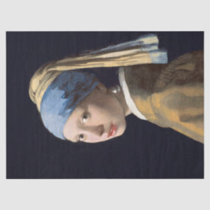 Girl With a Pearl Vermeer Decoupage Decoupaging Tissue Paper