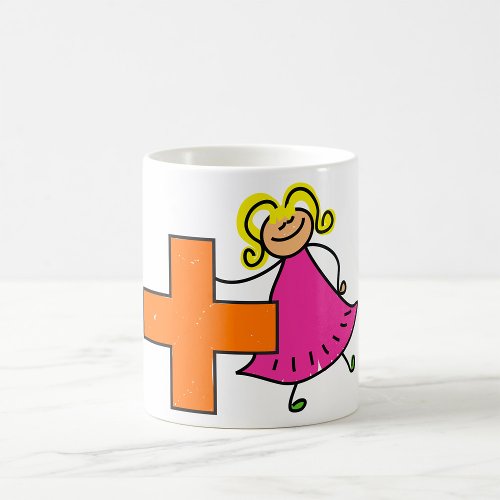 Girl With A Plus Coffee Mug