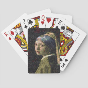 Girl With A Strawberry Earring Fine Art Spoof Poker Cards