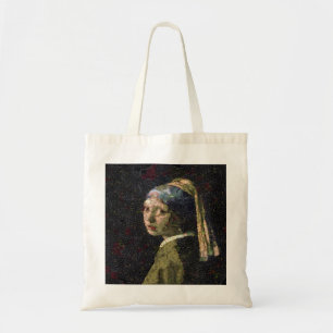 Girl With A Strawberry Earring Fine Art Spoof Tote Bag