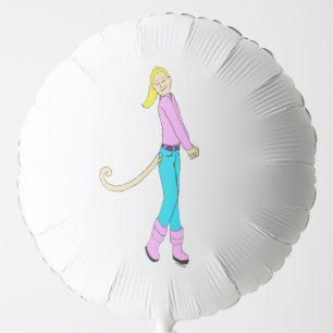 girl with a tail balloon